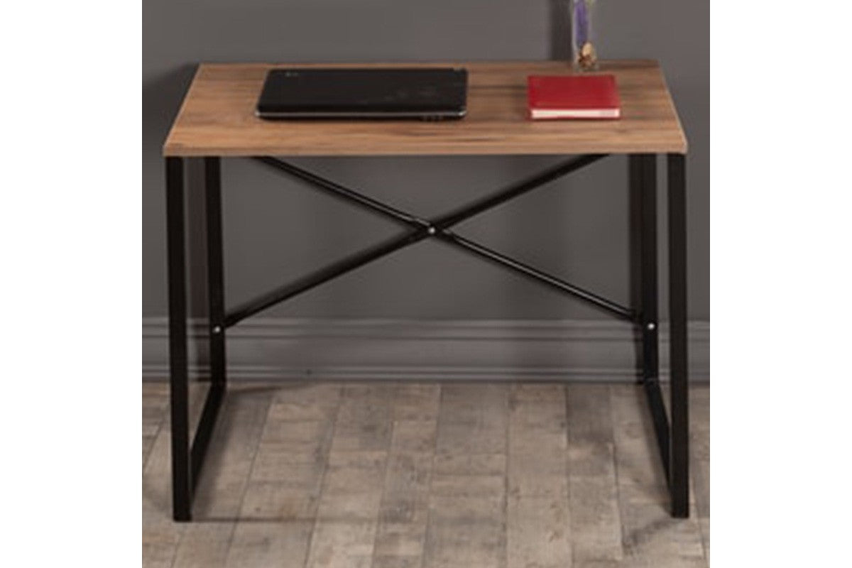 Bureau Zayn pakoworld couleur noir-noyer 90x60x70εcm