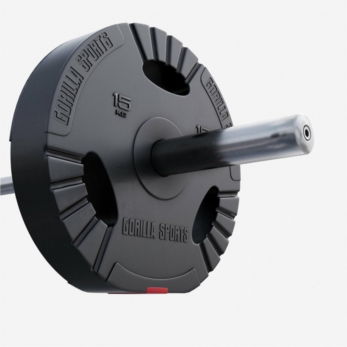 Lot de 2 disque de poids 30KG Olympique 2 x 15 kg - Pince en plastique - 50 mm