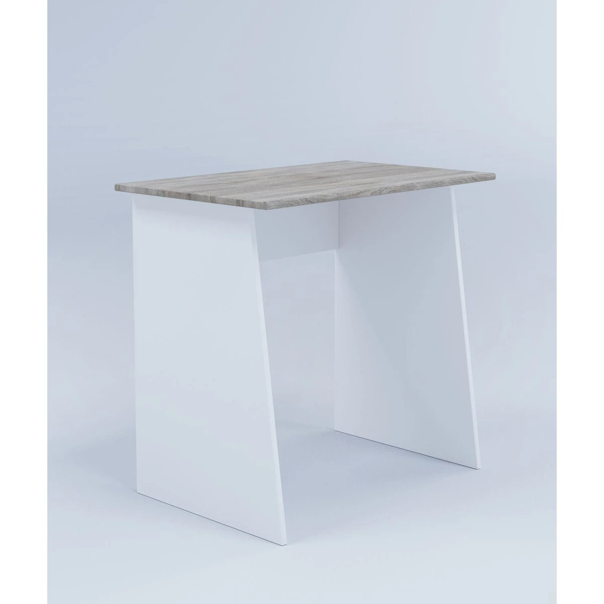 Bureau Masola blanc et chêne Sonoma 80X74X50 cm