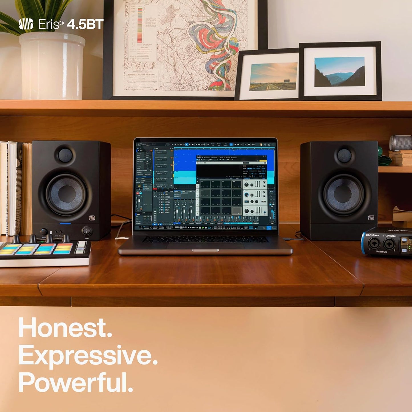 PreSonus Eris 4.5BT Gen 2, Enceintes Actives 4,5" Qualite Studio, Puissance de 50 W
