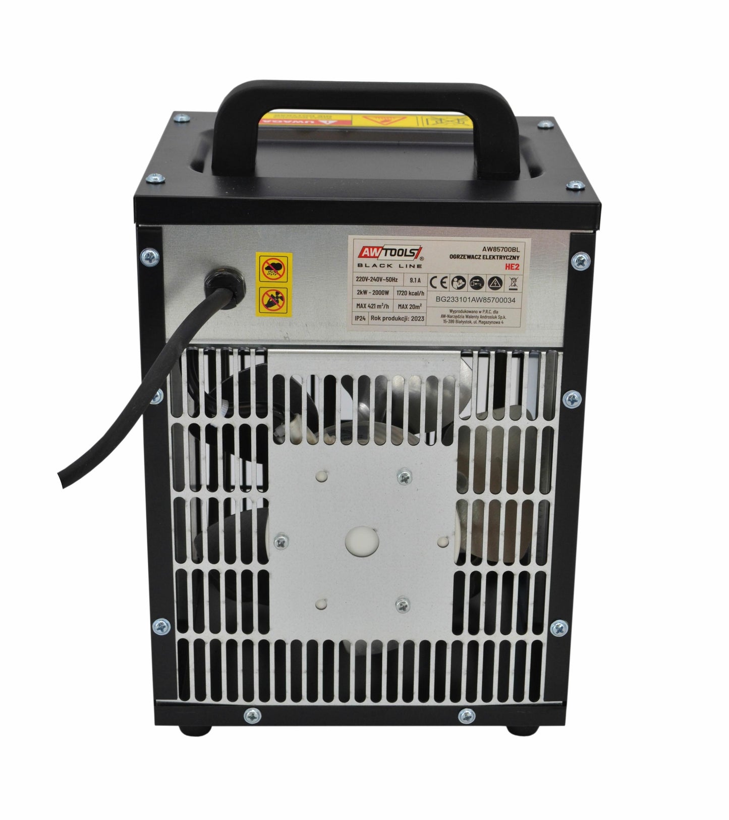 Chauffage radiateur électrique d'appoint chantier 2000W