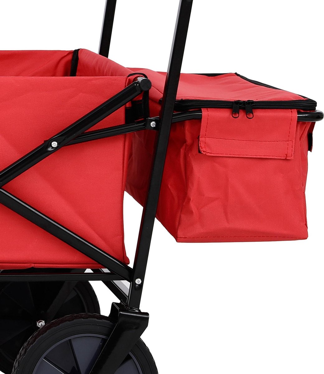 Chariot Pliable avec Toit Chariot de pneus Pleins en Caoutchouc