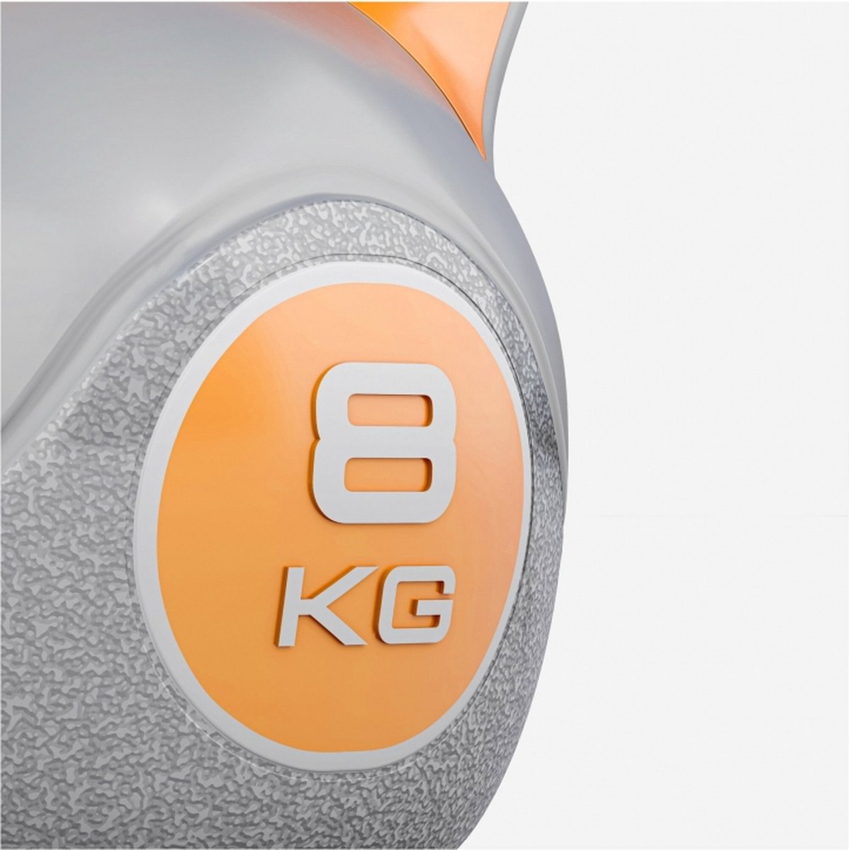 Kettlebell 8 kg Plastique (Grijs/ orange)