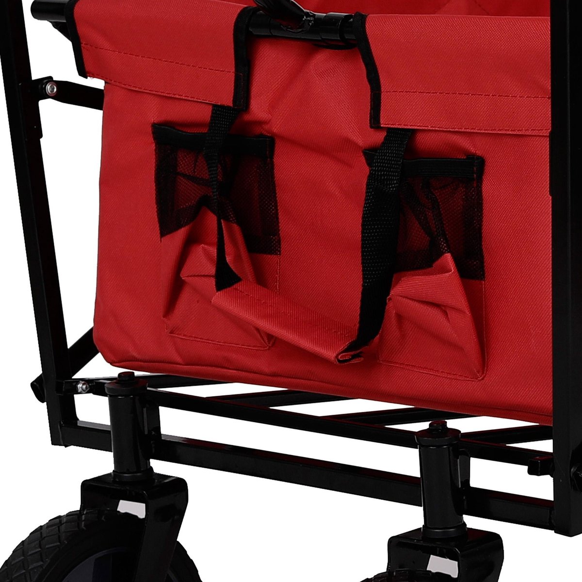 Chariot Pliable avec Toit Chariot de pneus Pleins en Caoutchouc