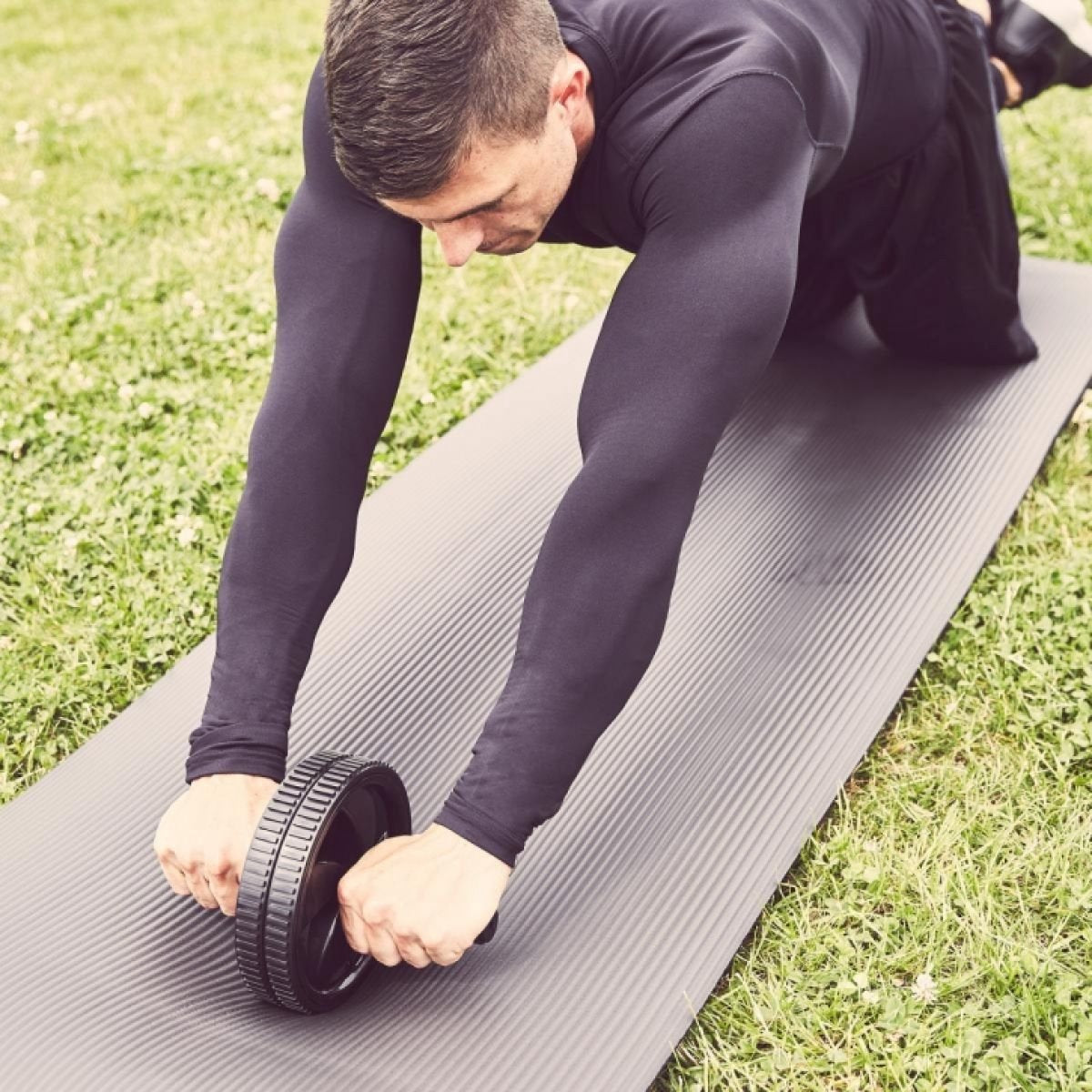 Tapis En Mousse Petit 190x60x1,5cm (yoga - Pilates - Sport À Domicle) Gris