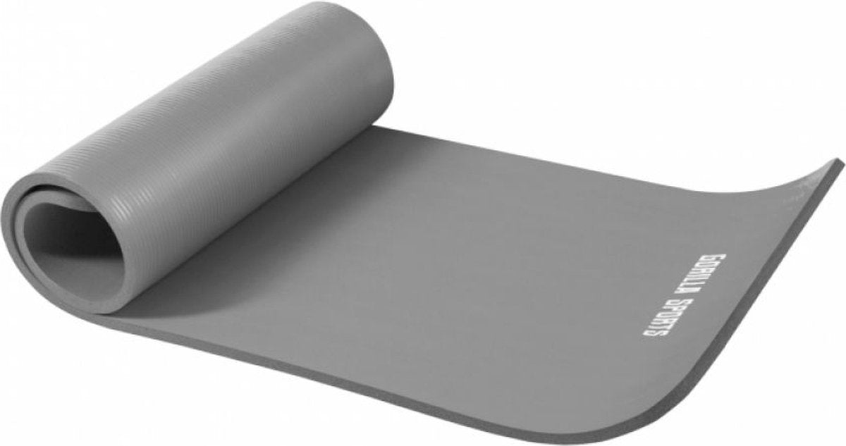 Tapis En Mousse Petit 190x60x1,5cm (yoga - Pilates - Sport À Domicle) Gris