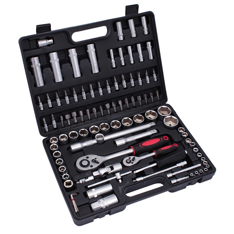 Mallette outils coffret 94 pièces Clés à douilles