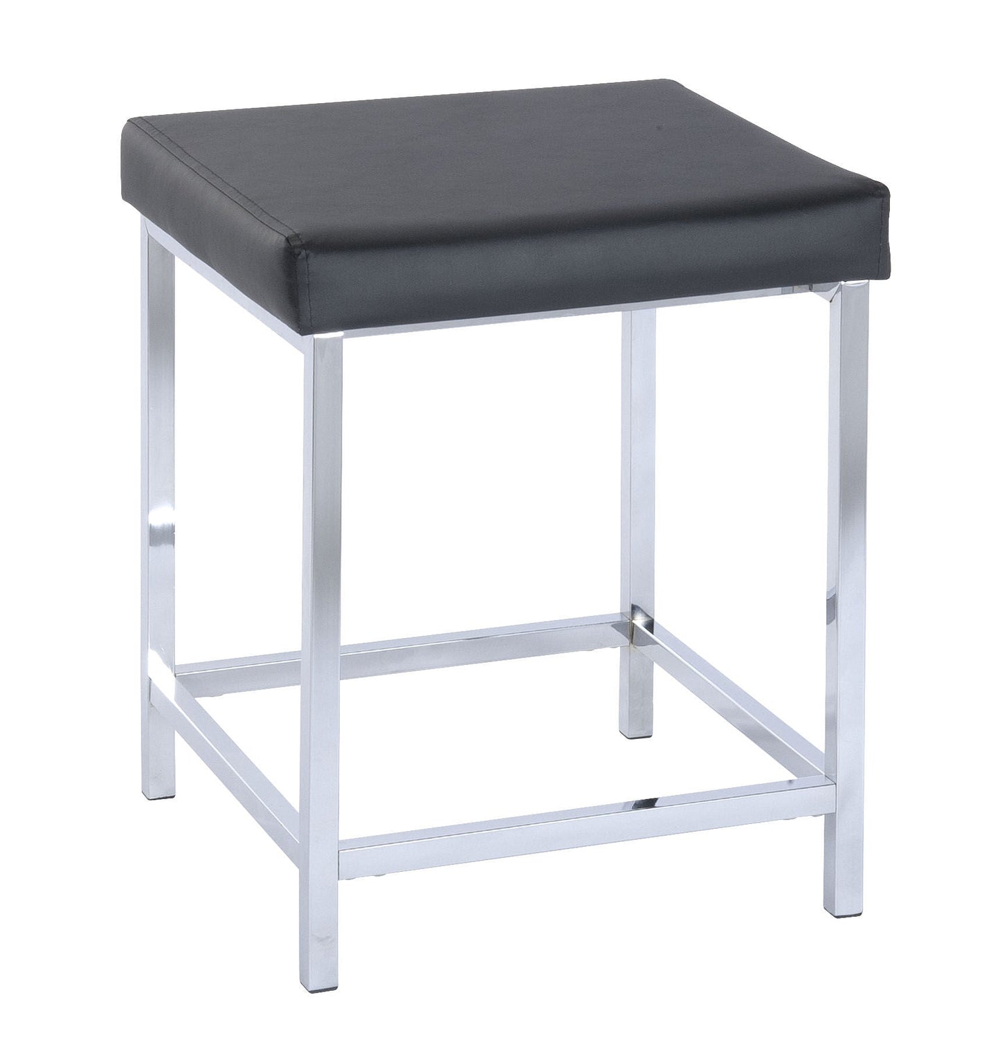 Tabouret douche deluxe noir/chromé métal - WENKO
