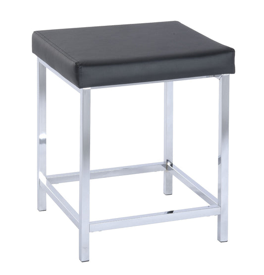 Tabouret douche deluxe noir/chromé métal - WENKO