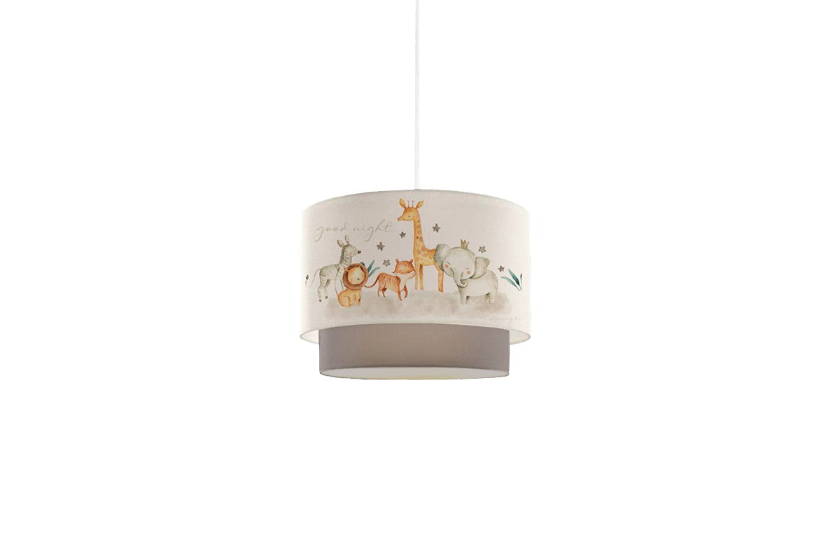 Suspension luminaire plafonnier enfants blanc 30x70 cm