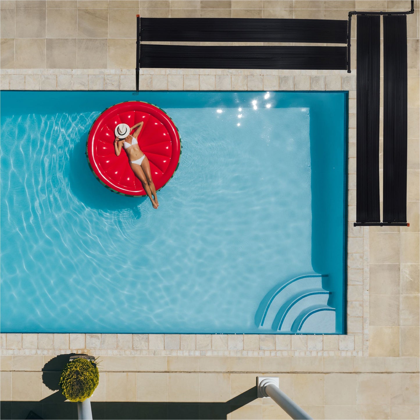 Chauffage solaire 66cmx300cm 2 pièces