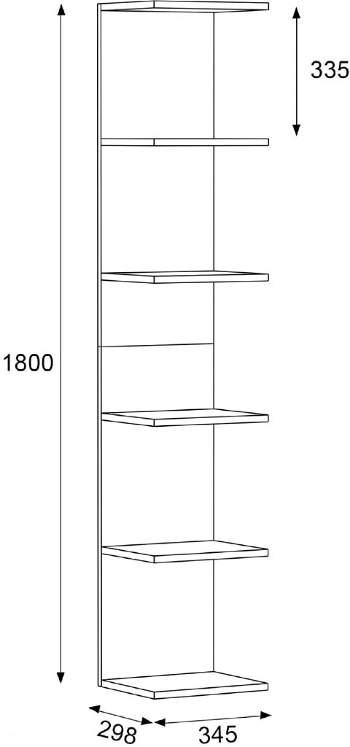 Étagère mural bibliothèque 180 x 35 x  30 cm