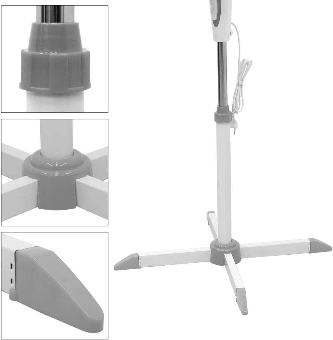 Ventilateur sur pied oscillant souffleur brasseur d'air 3 vitesse 16"  45W