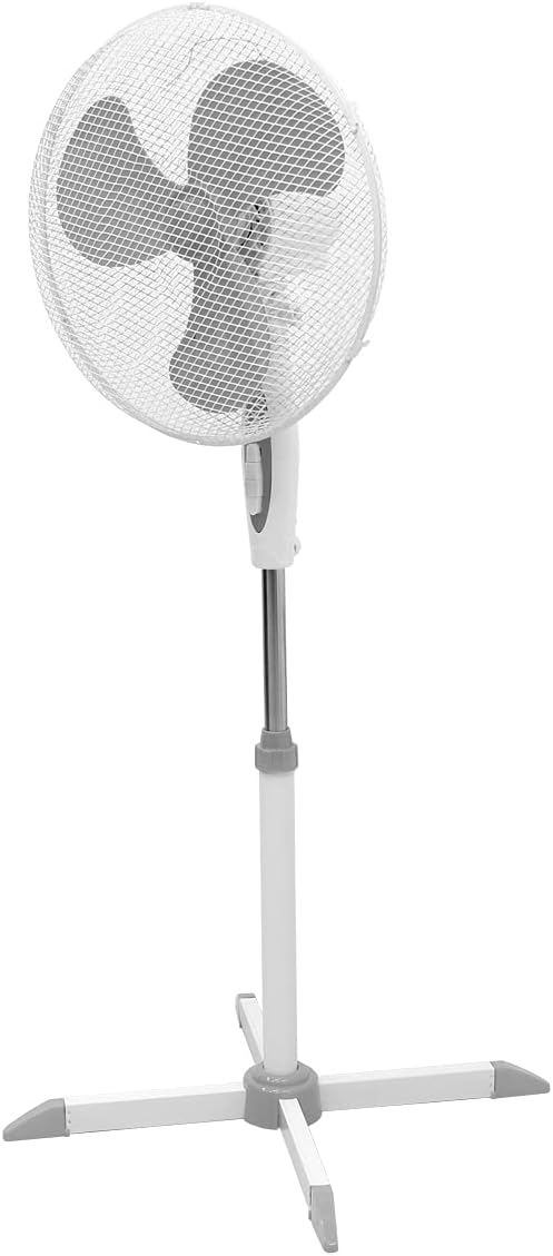 Ventilateur sur pied oscillant souffleur brasseur d'air 3 vitesse 16"  45W