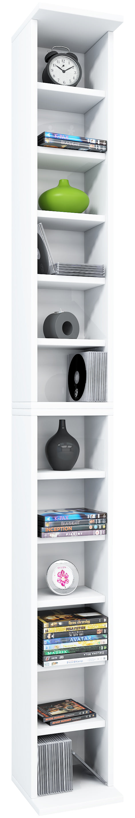 Étagère sur pied  21 x 180 cm, Blanche