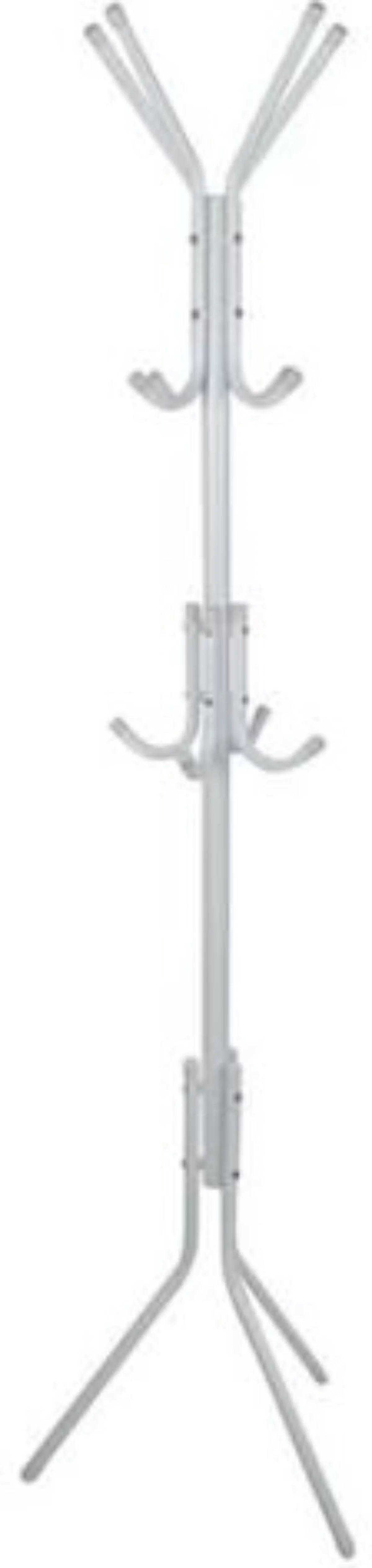 Porte manteaux 12 crochets 170 cm - blanc