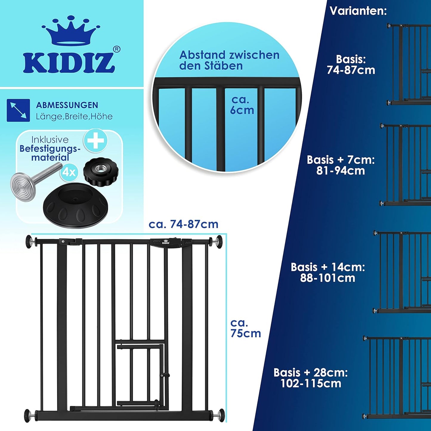Barrière de protection pour porte d'escalier pour enfants chiens et chats