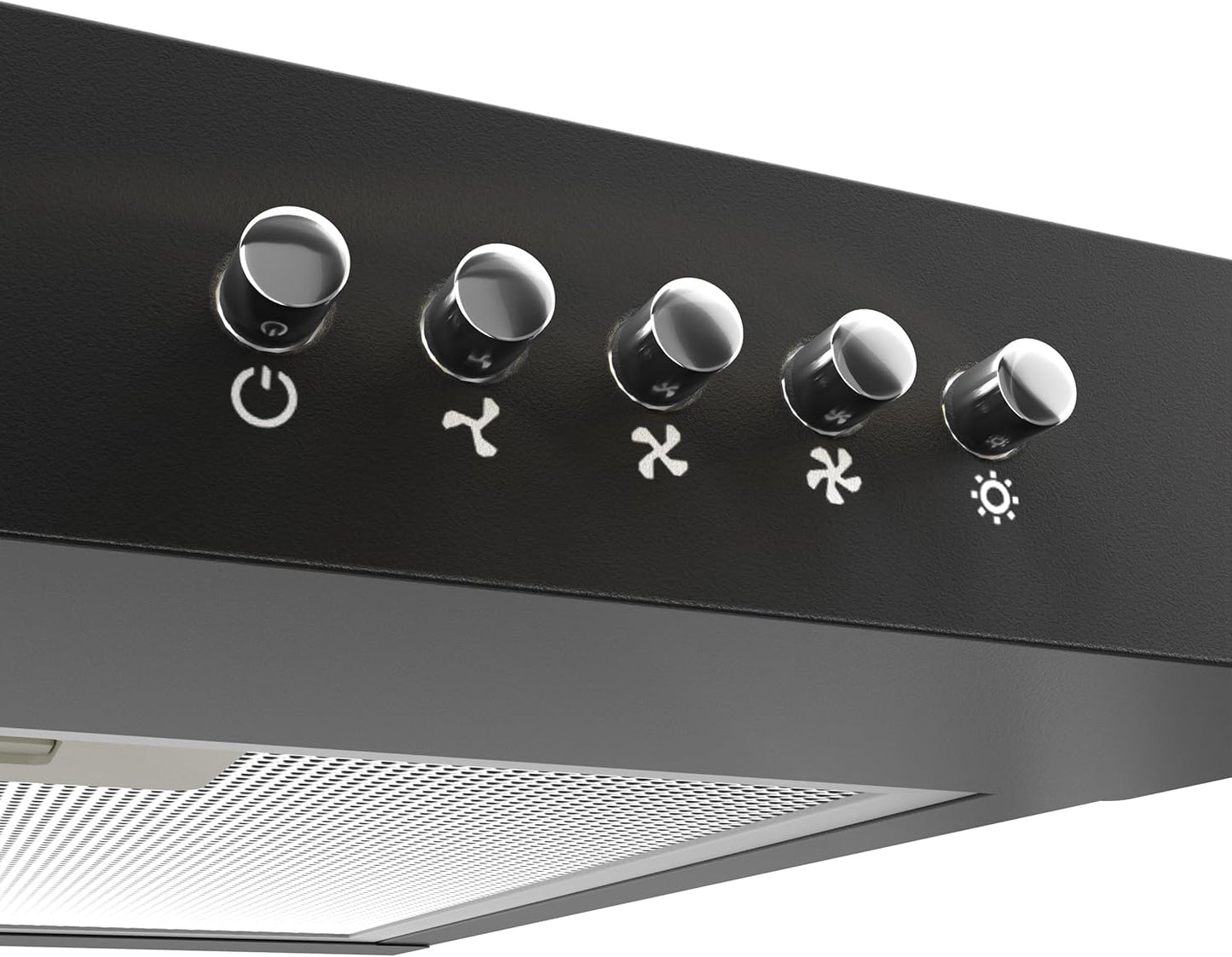 Ciarra Hotte  Casquette Aspirante 60cm Classe A+ - 220 m³/h  Évacuation ou Recyclage