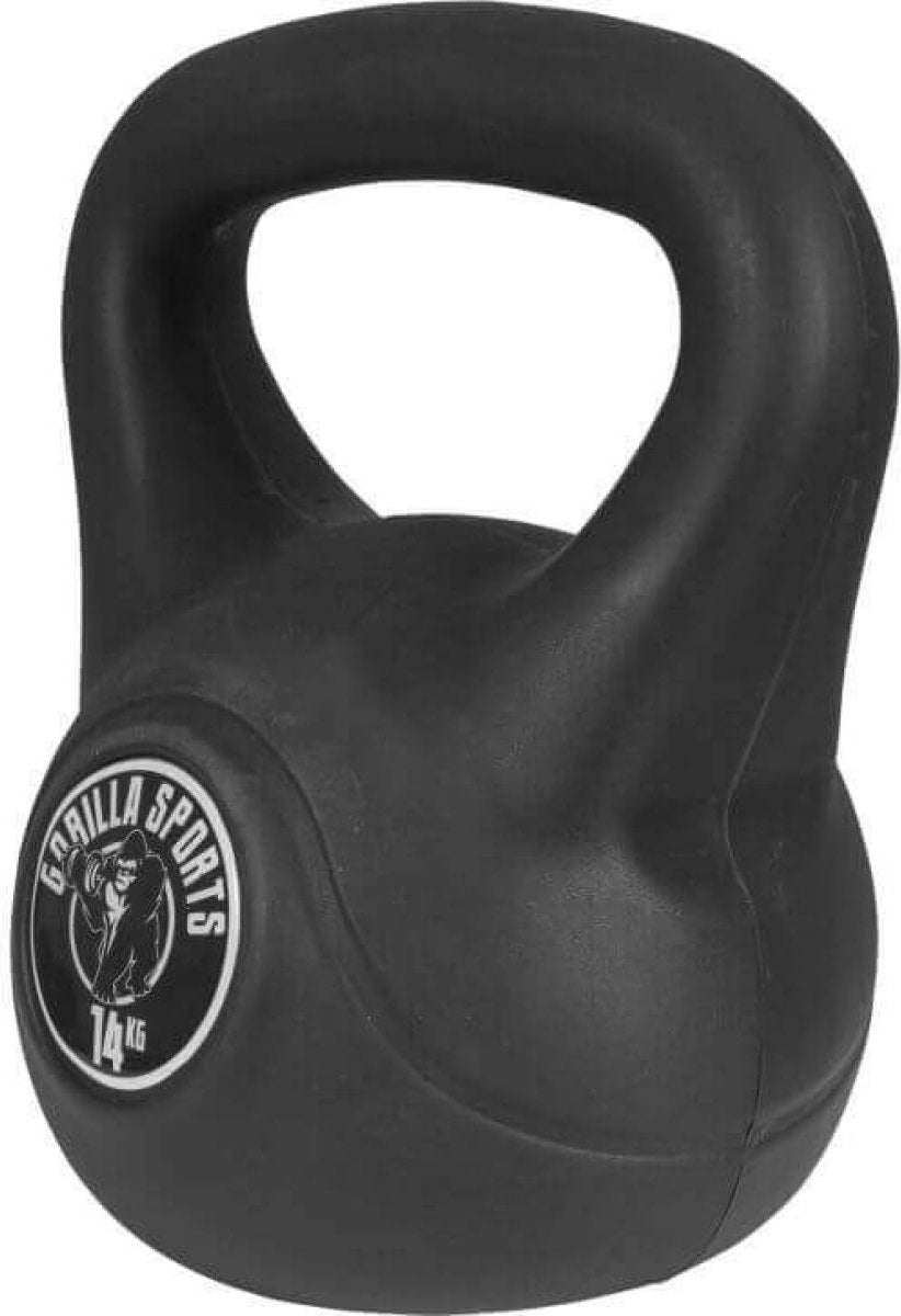 Haltère Russe Kettlebell Plastique Noire De 14 Kg
