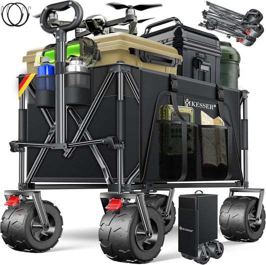 Chariot plage 200 kg  300 l d'espace de rangement pliable