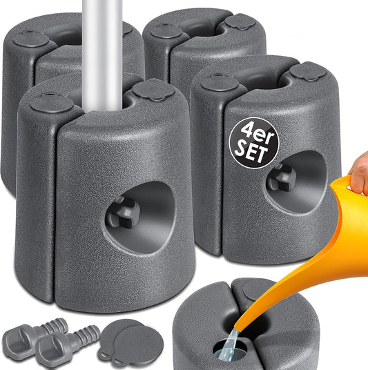 Lot de 4 Pieds de Sol pour pavillon Poids de stabilisation eau ou de Sable