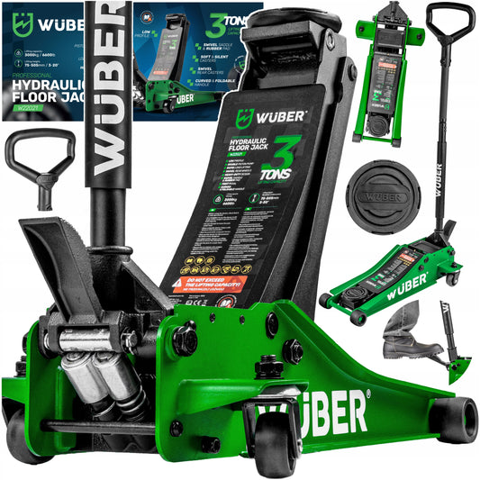 Cric de voiture Wuber 3T 75 à 505 mm