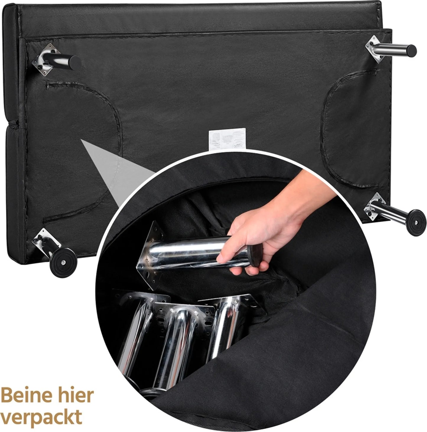 Canapé lit clic clac  noir, 3 places, réglage 3 angles, porte-gobelet  167x94 cm