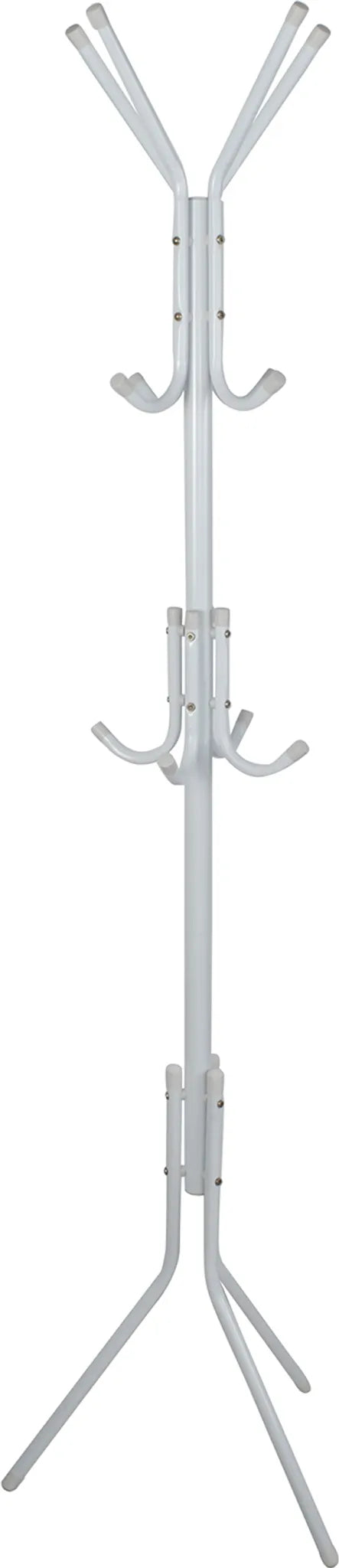 Porte manteaux 12 crochets 170 cm - blanc