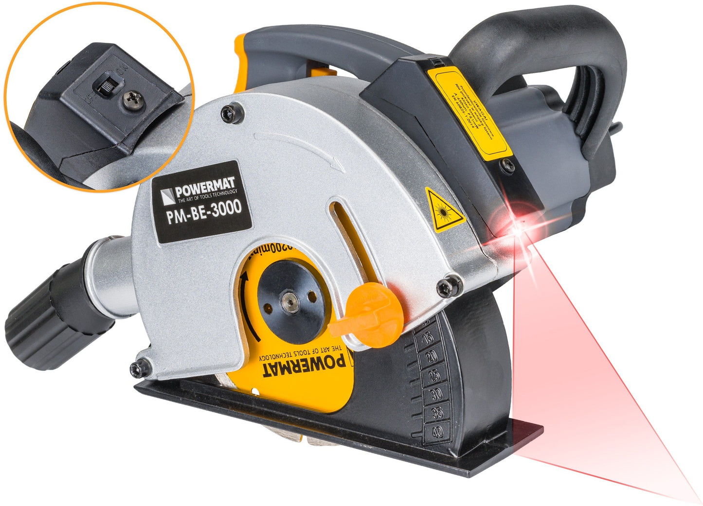 Rainureuse murale électrique 3000 W avec étui