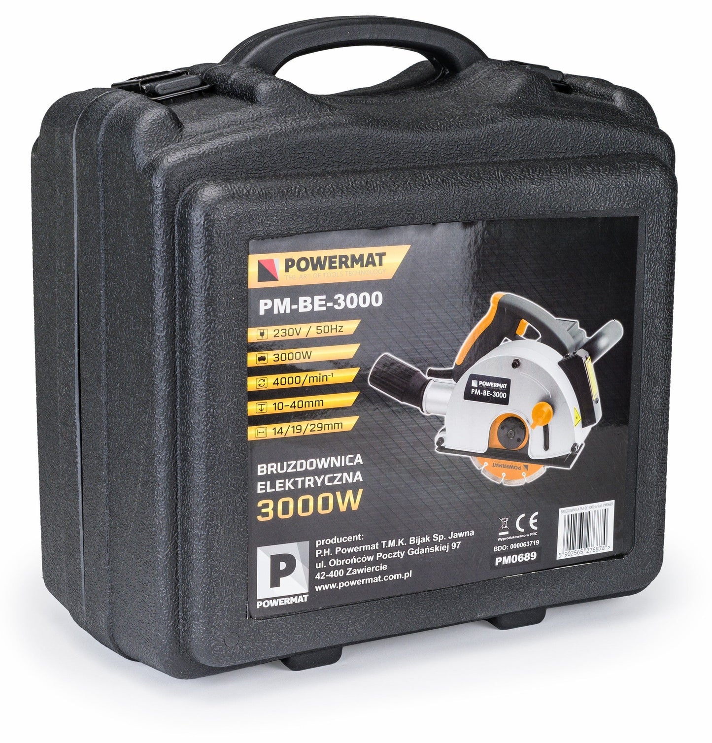 Rainureuse murale électrique 3000 W avec étui