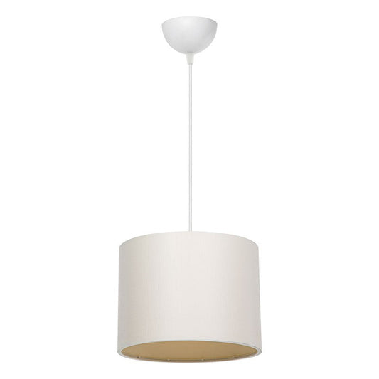 Suspension luminaire Plafonnier PΕ27 blanc crème D22x60cm