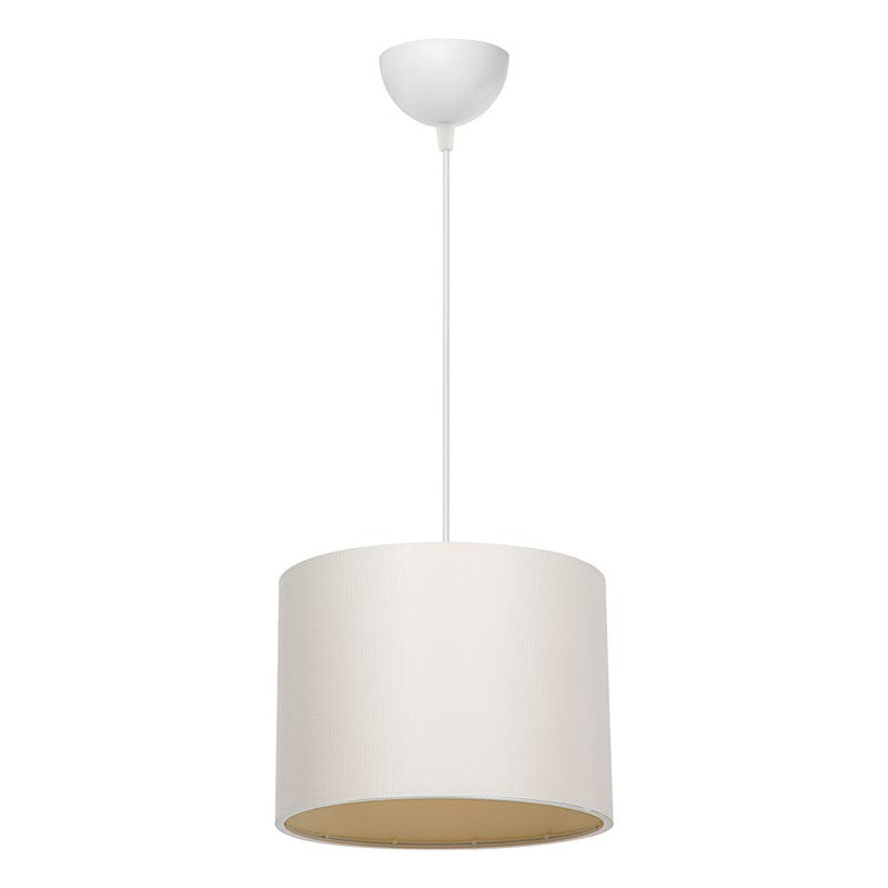 Suspension luminaire Plafonnier PΕ27 blanc crème D22x60cm