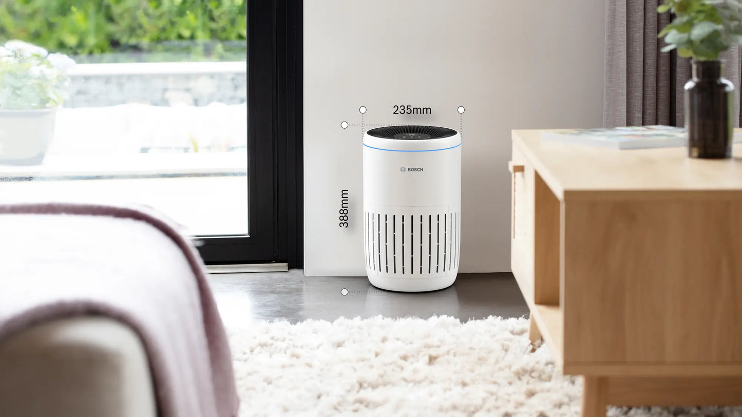 Bosch Air 2000 Purificateur d'air 25 dB(A)  Pour jusqu'à 37,5 m² Capteur Intelligent   CADR : 180 m³/h