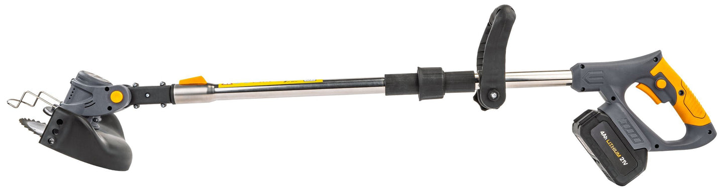 Coupe bordure électrique débroussailleuse avec roue sur batterie 1000 W