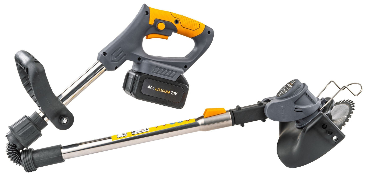 Coupe bordure électrique débroussailleuse avec roue sur batterie 1000 W