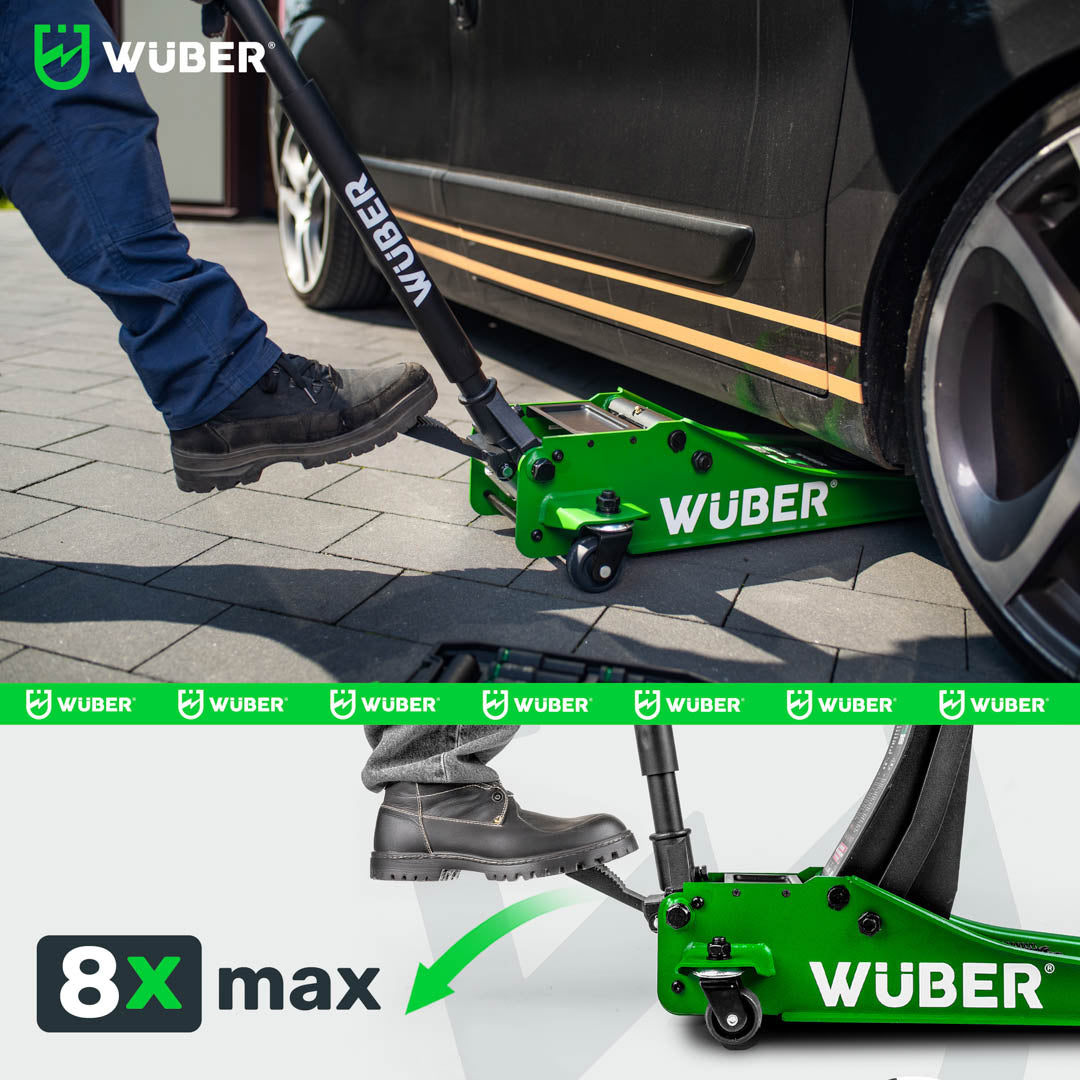 Cric de voiture Wuber 3T 75 à 505 mm